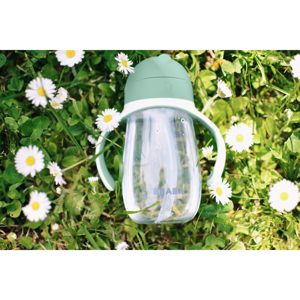 Tasse paille anti-fuites 300 ml vert sauge, BEABA