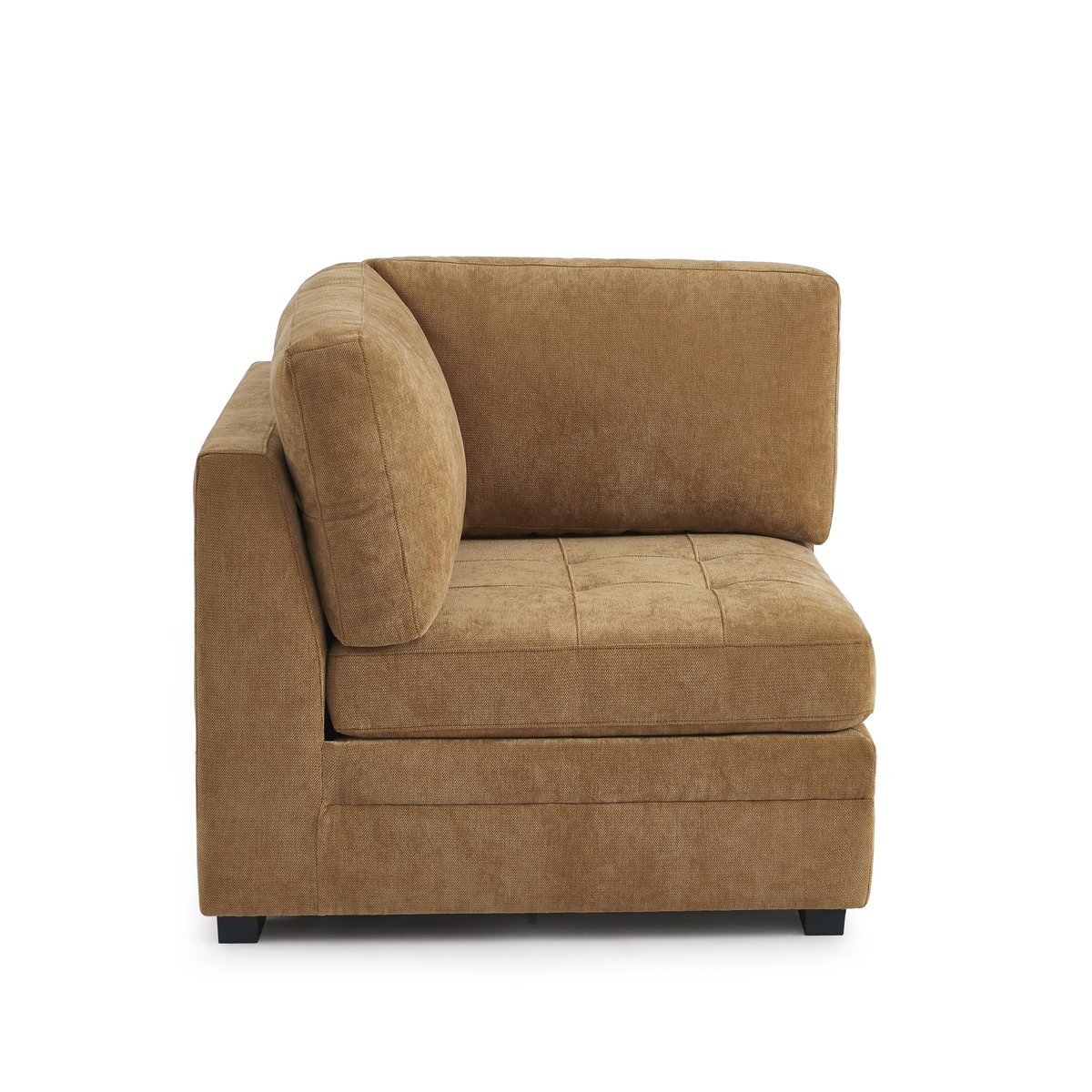 Canapé droit modulable 3 pièces en tissu BILLIE ecureuil, SORELH