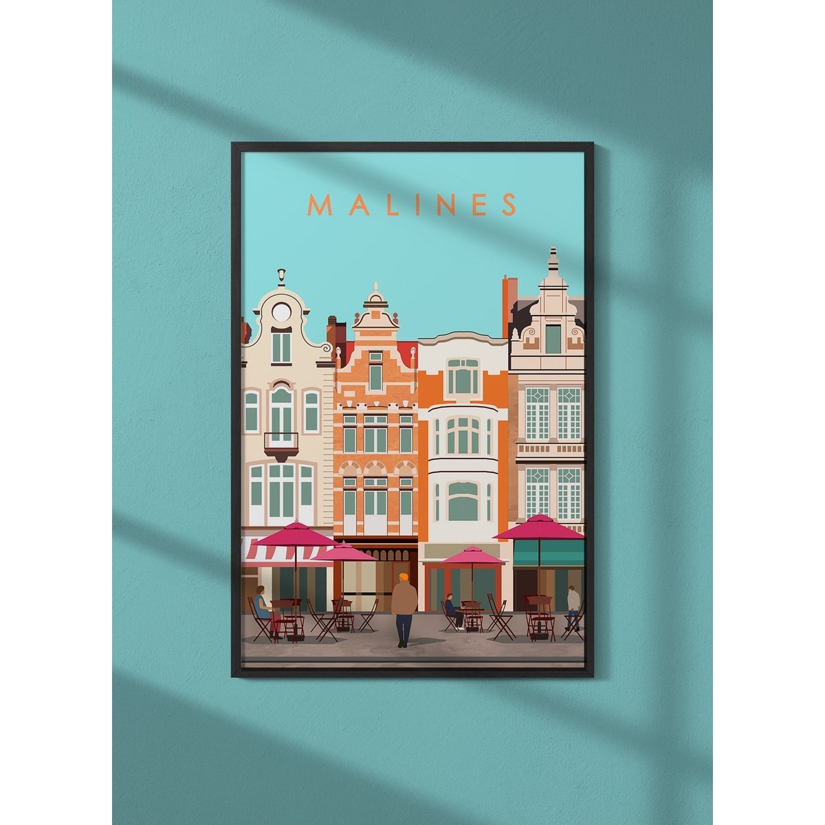 Affiche ville Malines blanc, L'AFFICHERIE