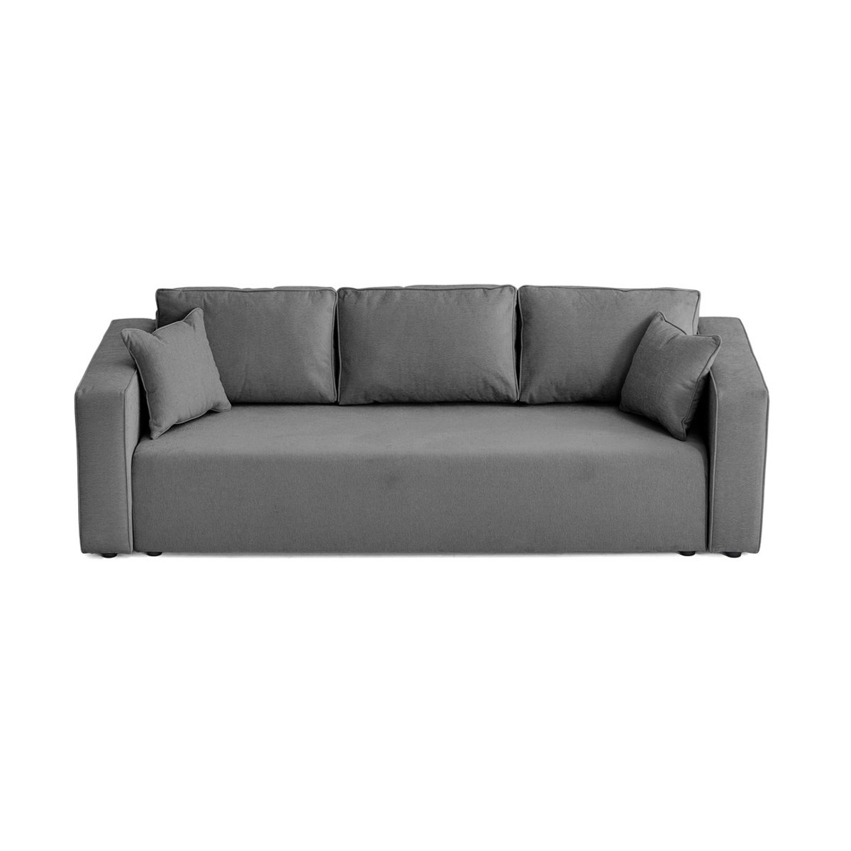 Canapé Convertible 3 places - TOPAZE gris foncé, BEST MOBILIER