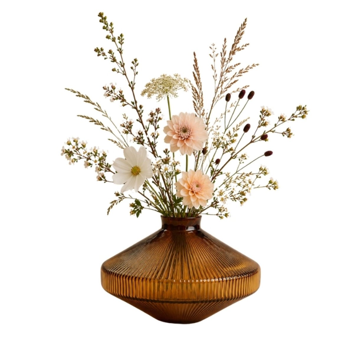 Vase en verre, DAPHNE marron, KARE DESIGN