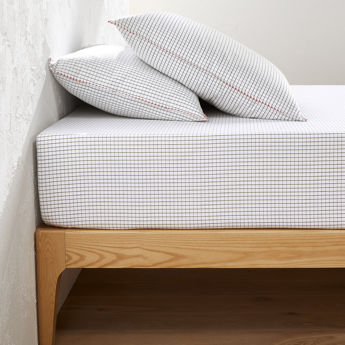 Drap-housse flanelle bonnet 30 cm, St Lary ecru, LA REDOUTE INTERIEURS
