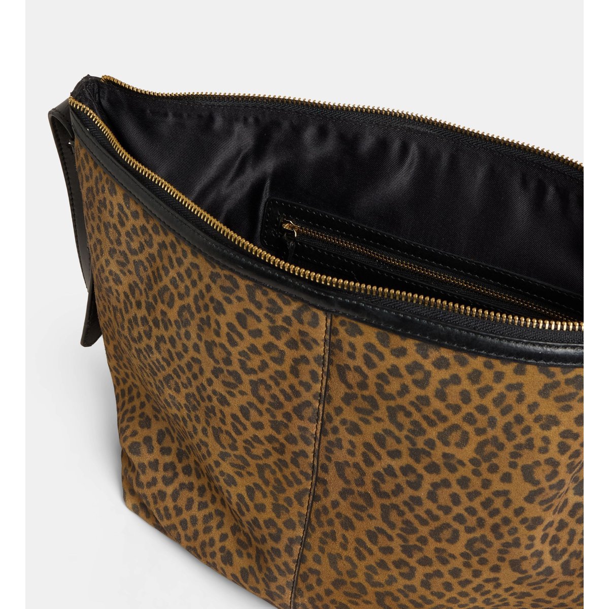 Sac à main eleonore suède léopard, GALERIES LAFAYETTE