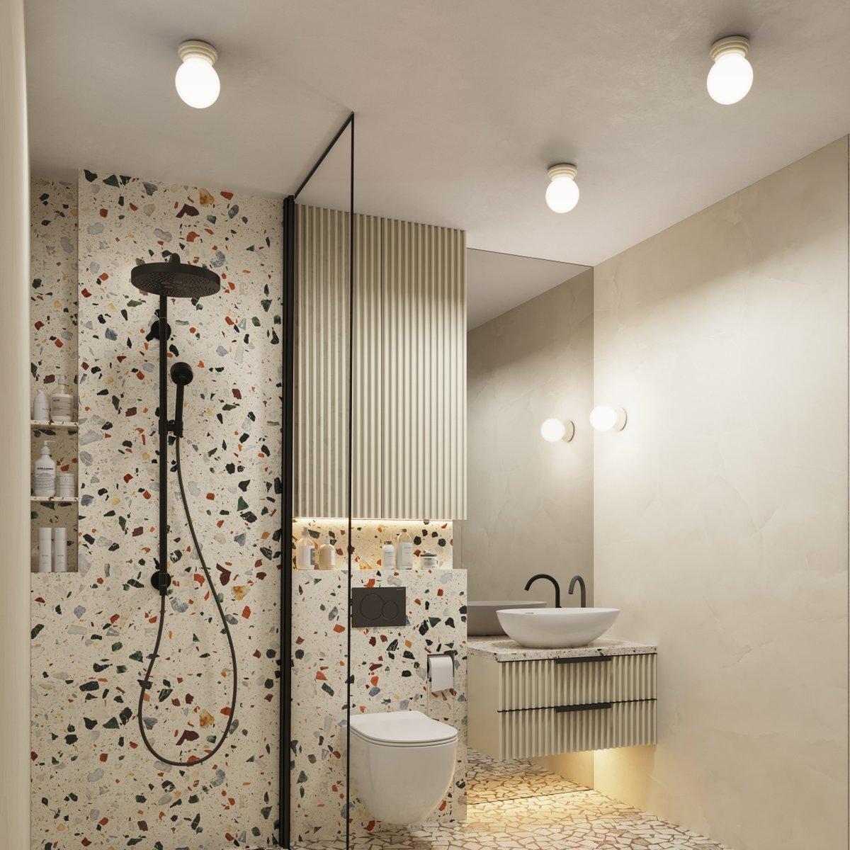 Plafonnier Céramique Beige G9 1 Zori beige, EDEN