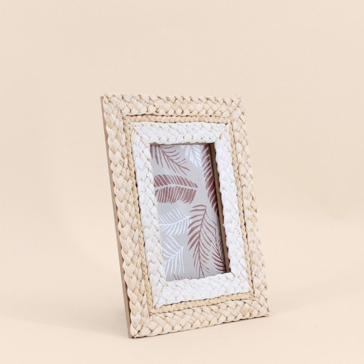 Cadre photo en corde de maïs 25x20cm naturel, ORNAMI