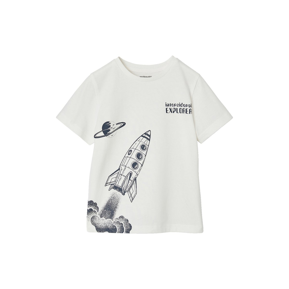 T-shirt manches courtes écru, VERTBAUDET