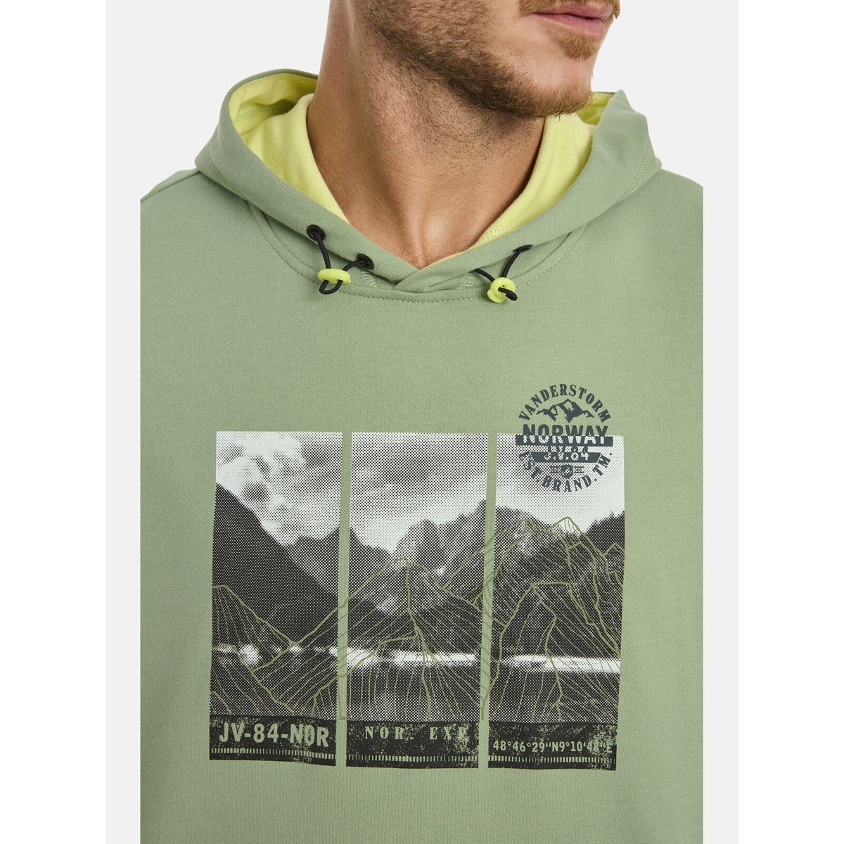 Sweatshirt JIRI vert, JAN VANDERSTORM