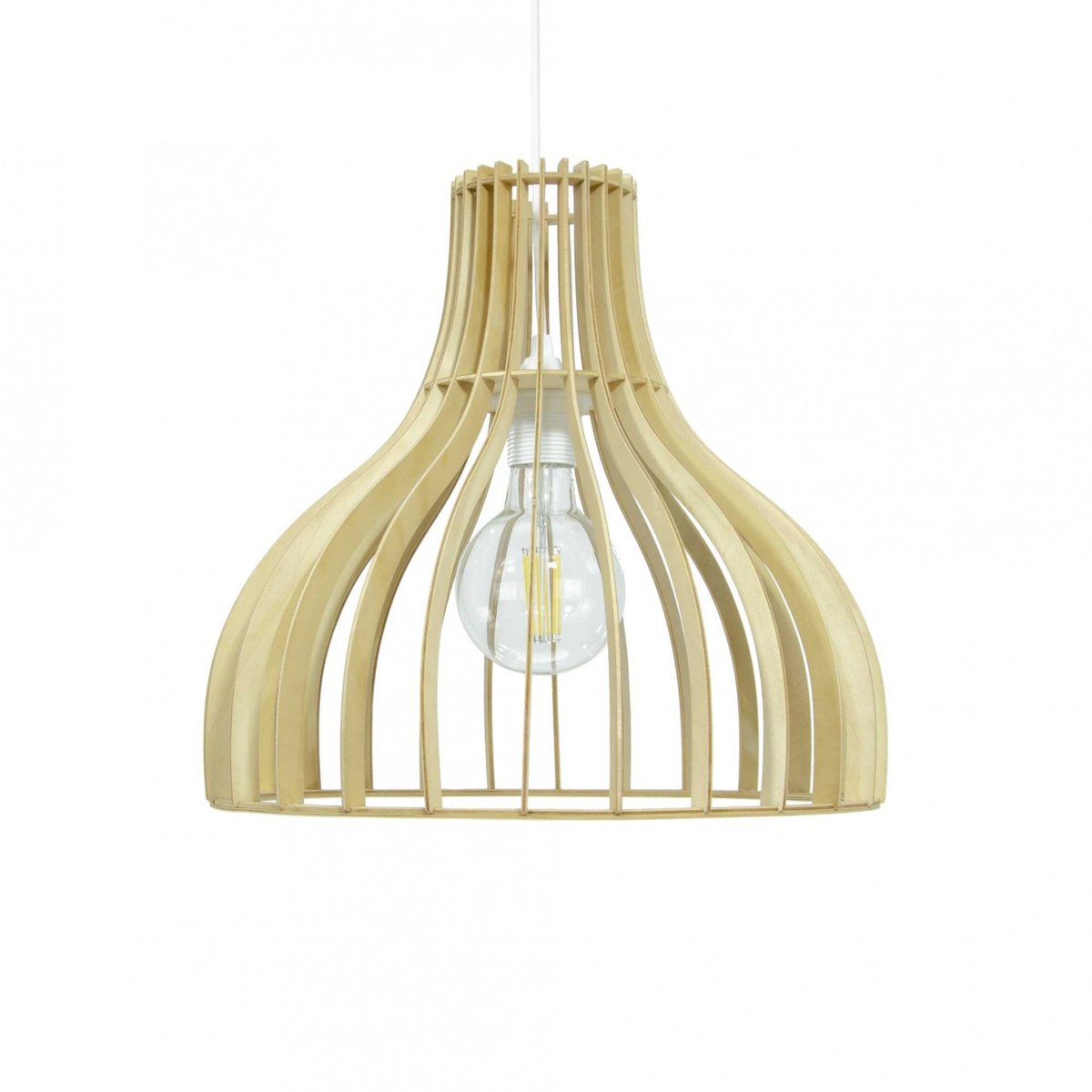 Suspension en bois de peuplier, BISTONE naturel, C-CREATION