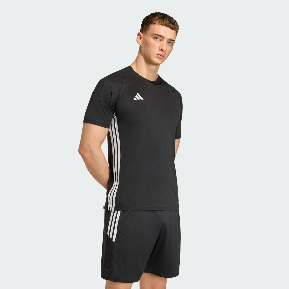 T-shirt de football, slim fit, en jersey, TIRO 26 ESSENTIALS black / black / white, adidas Performance