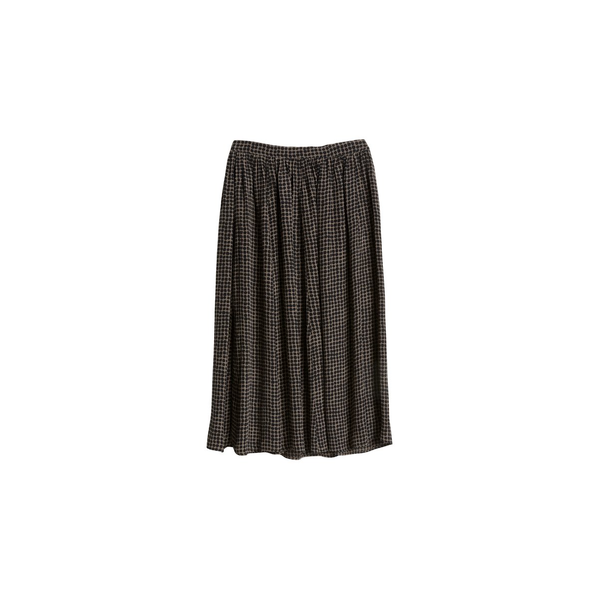 Jupe en A en viscose fluide marron, MARC O'POLO