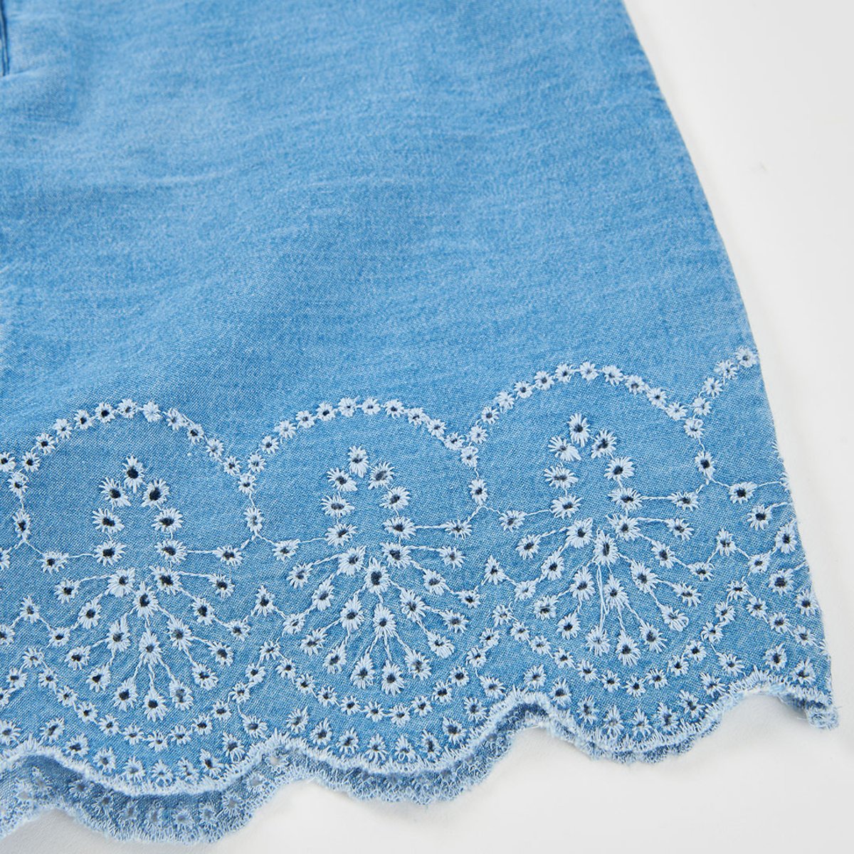 Salopette fille denim bleu, BOBOLI