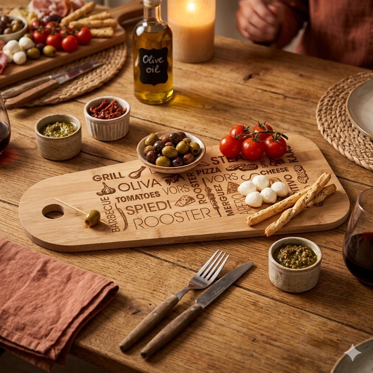 Planche a découper Tapas 19x41cm, EDEN