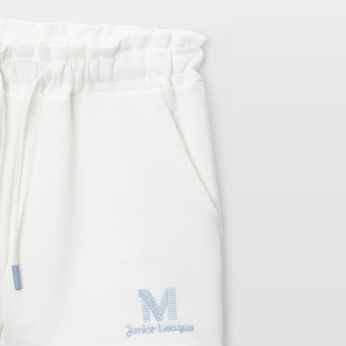 Short sport taille élastiquée en molleton naturel, MONOPRIX