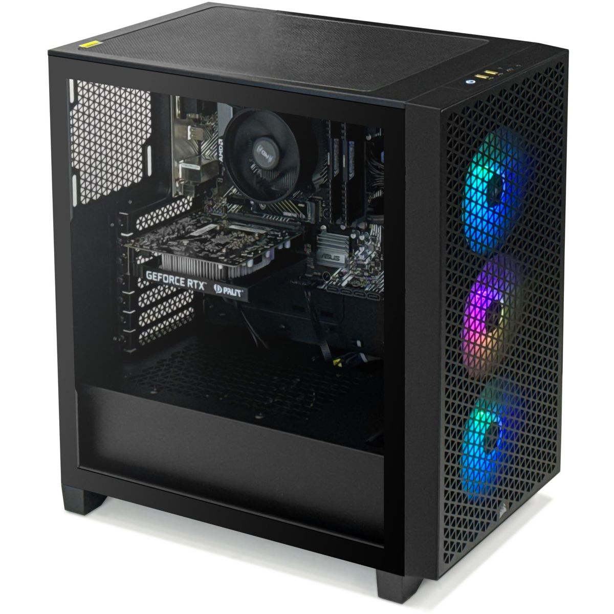 PC Gamer 3000D 55060XFR - AMD Ryzen 5 5500 - NVIDIA GeForce RTX 5060 - 16 Go RAM DDR4 - SSD 1 To - SANS OS couleur unique, CORSAIR