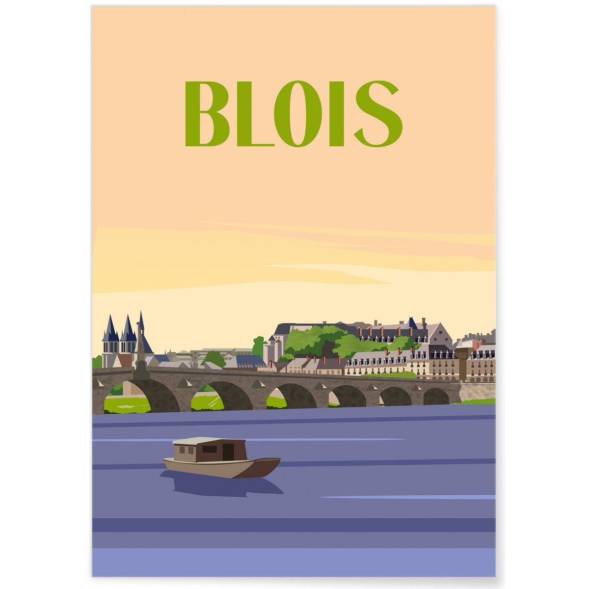 Affiche ville de Blois blanc, L'AFFICHERIE