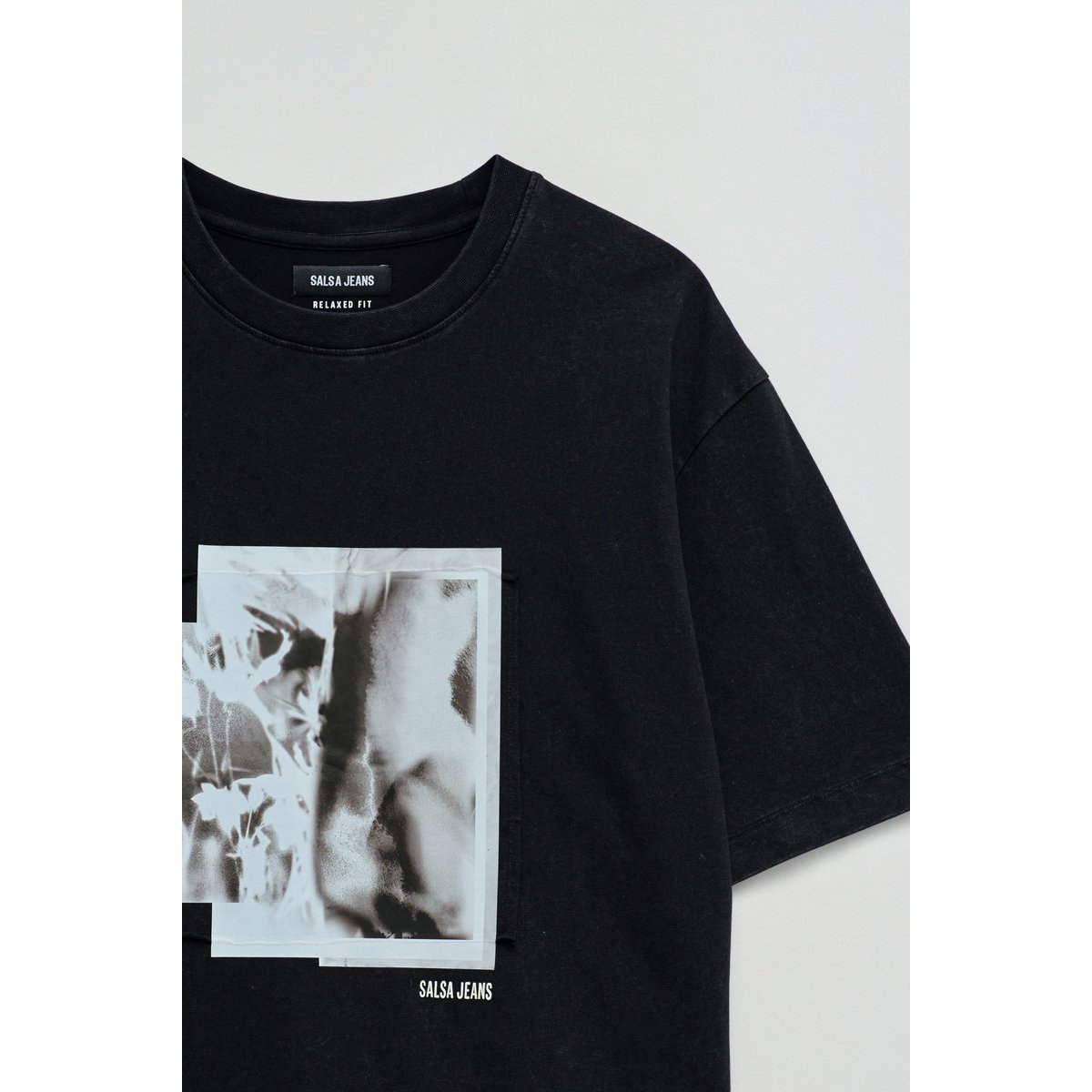 T-SHIRT AVEC IMPRIMÉ noir, SALSA JEANS