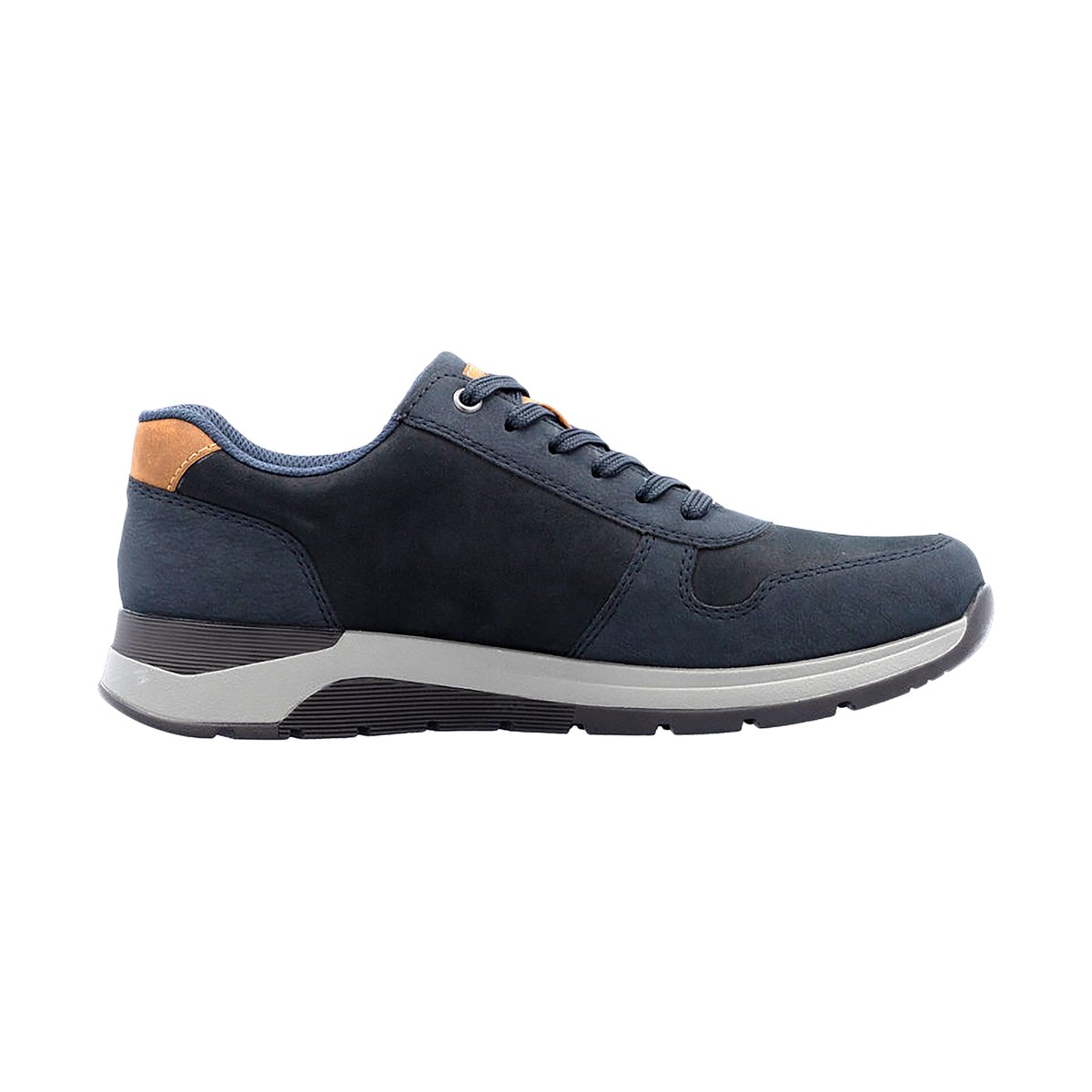 Basket Basse Cuir bleu, RIEKER