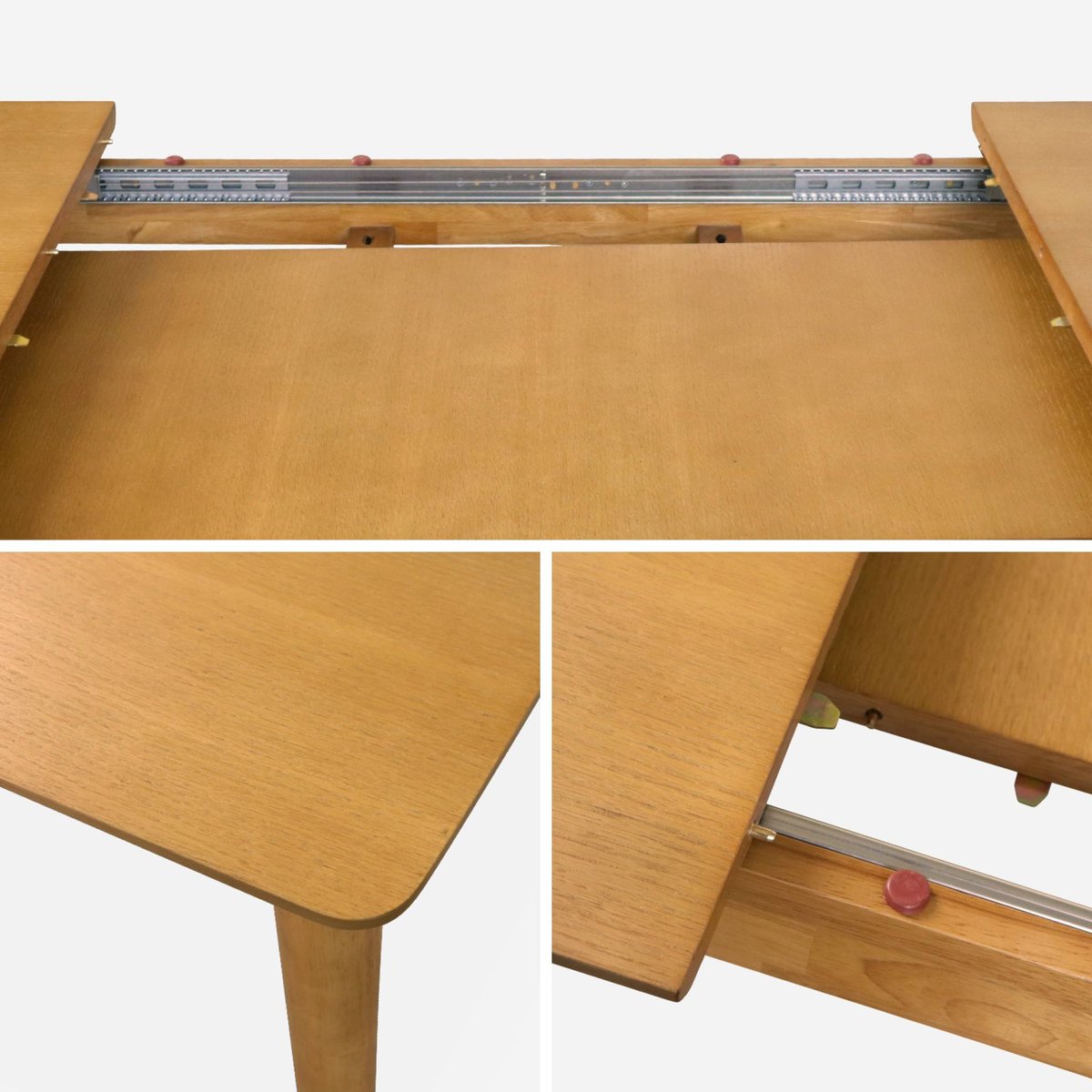 Table à manger extensible Lina 6 à 8 places naturel, SWEEEK