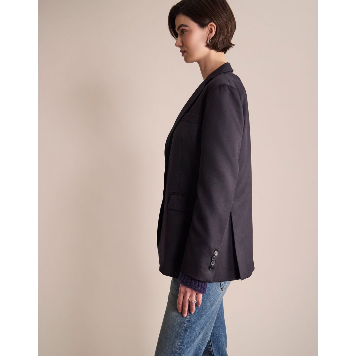 Veste Louane bleu marine, INES DE LA FRESSANGE PARIS