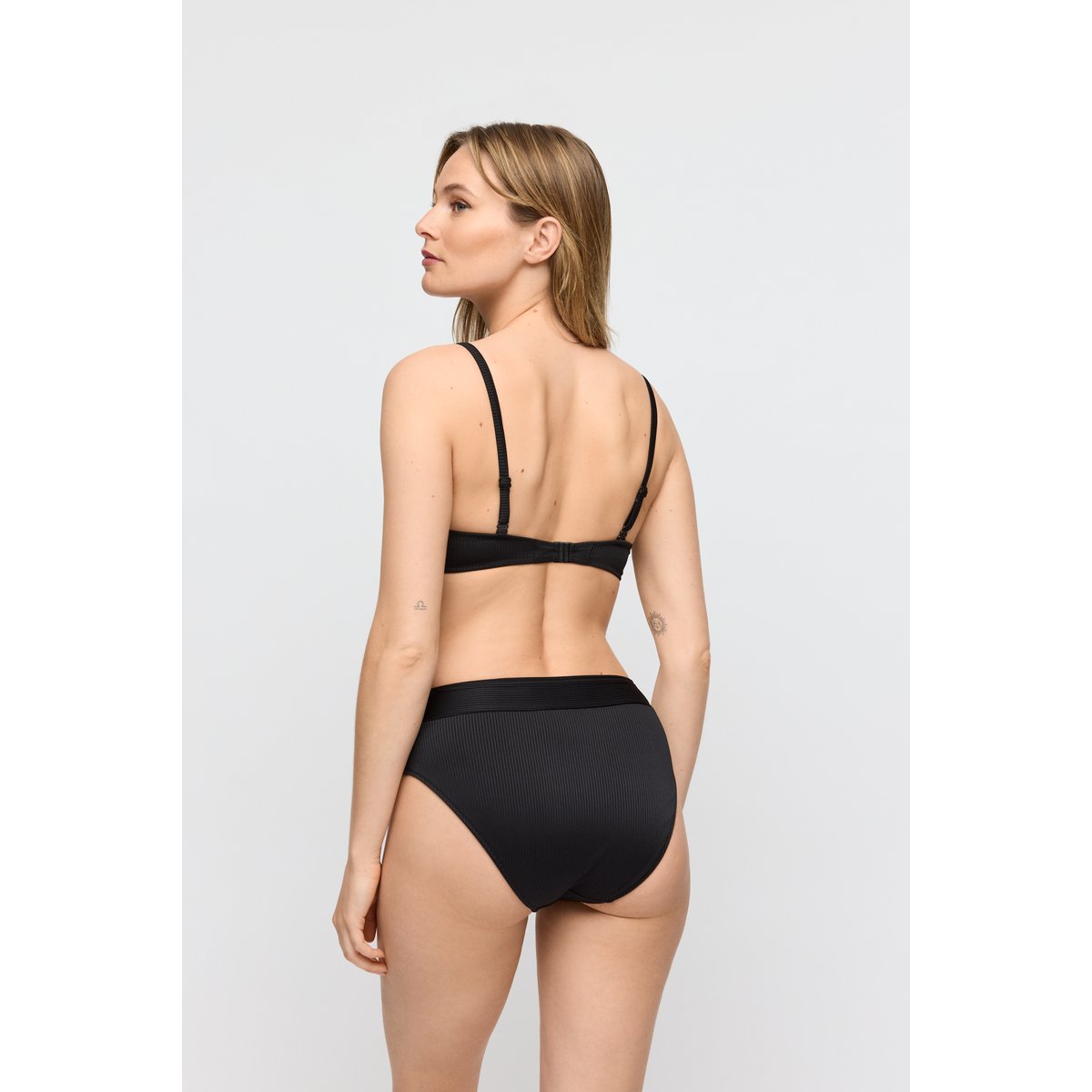 Bikini slip taille haute CASSIE noir, MARIE JO