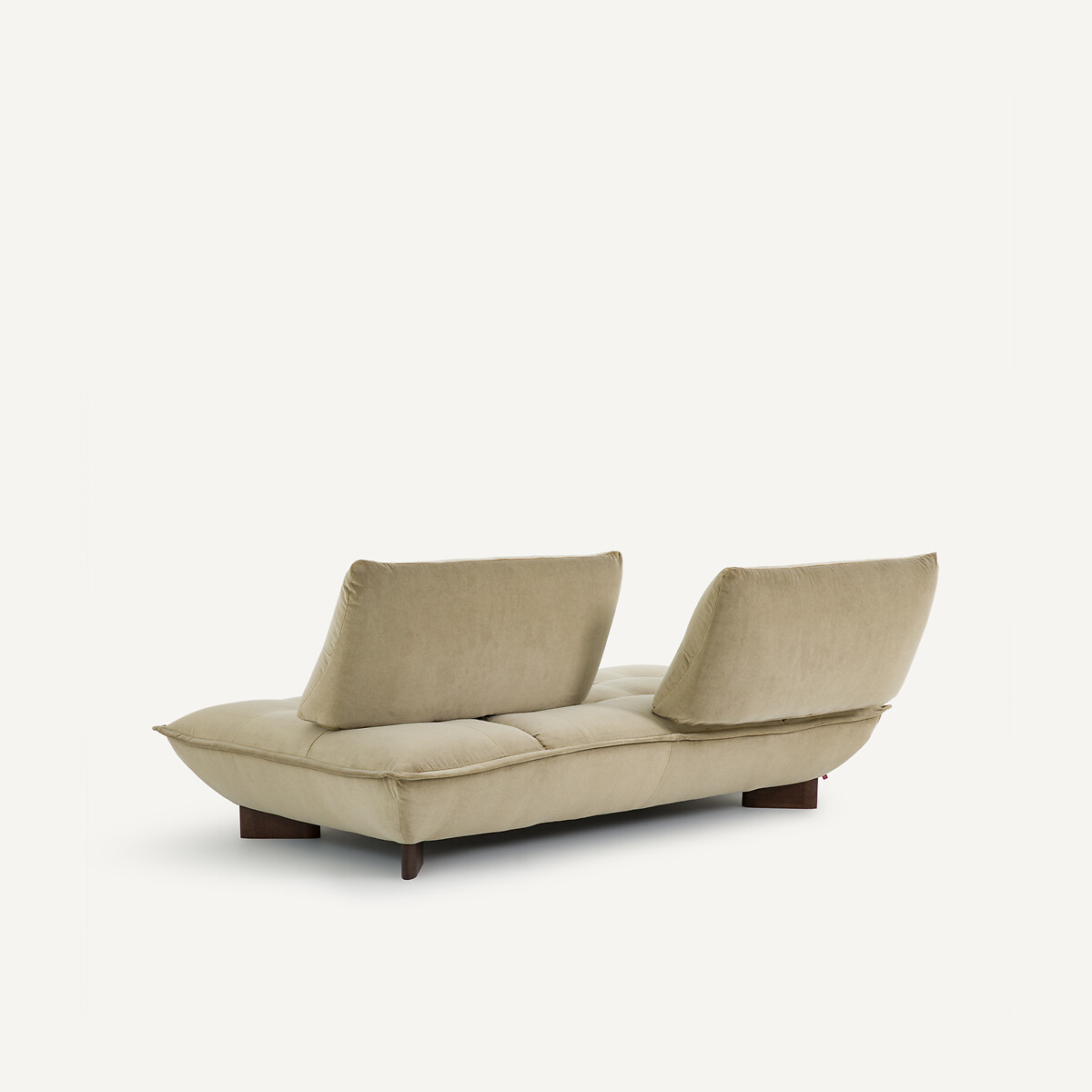 Modulaire bank van stonewashed fluweel, KAORI grijs shiitaké, AM.PM