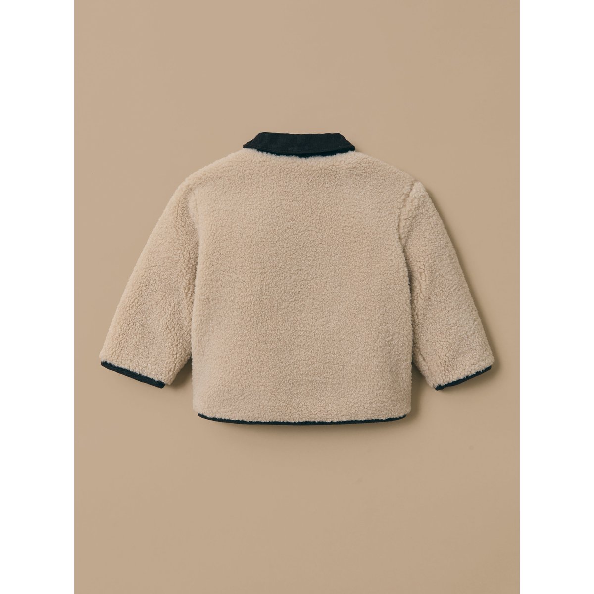 Veste réversible en sherpa vert fonce, CYRILLUS
