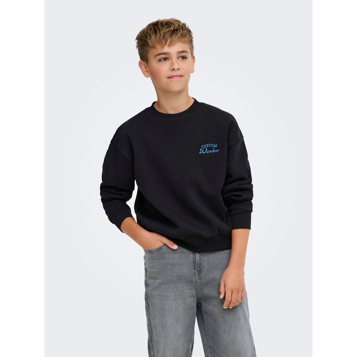 Sweat-Shirt black 1, ONLY & SONS JUNIOR