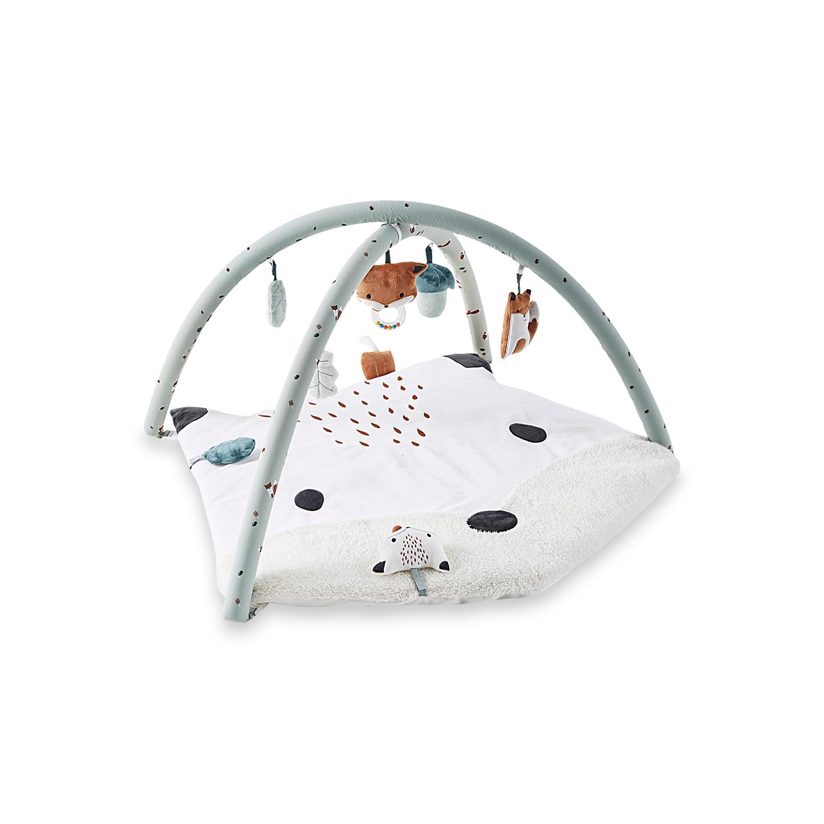 Tapis d'éveil avec arche Renard vert gris, VERTBAUDET