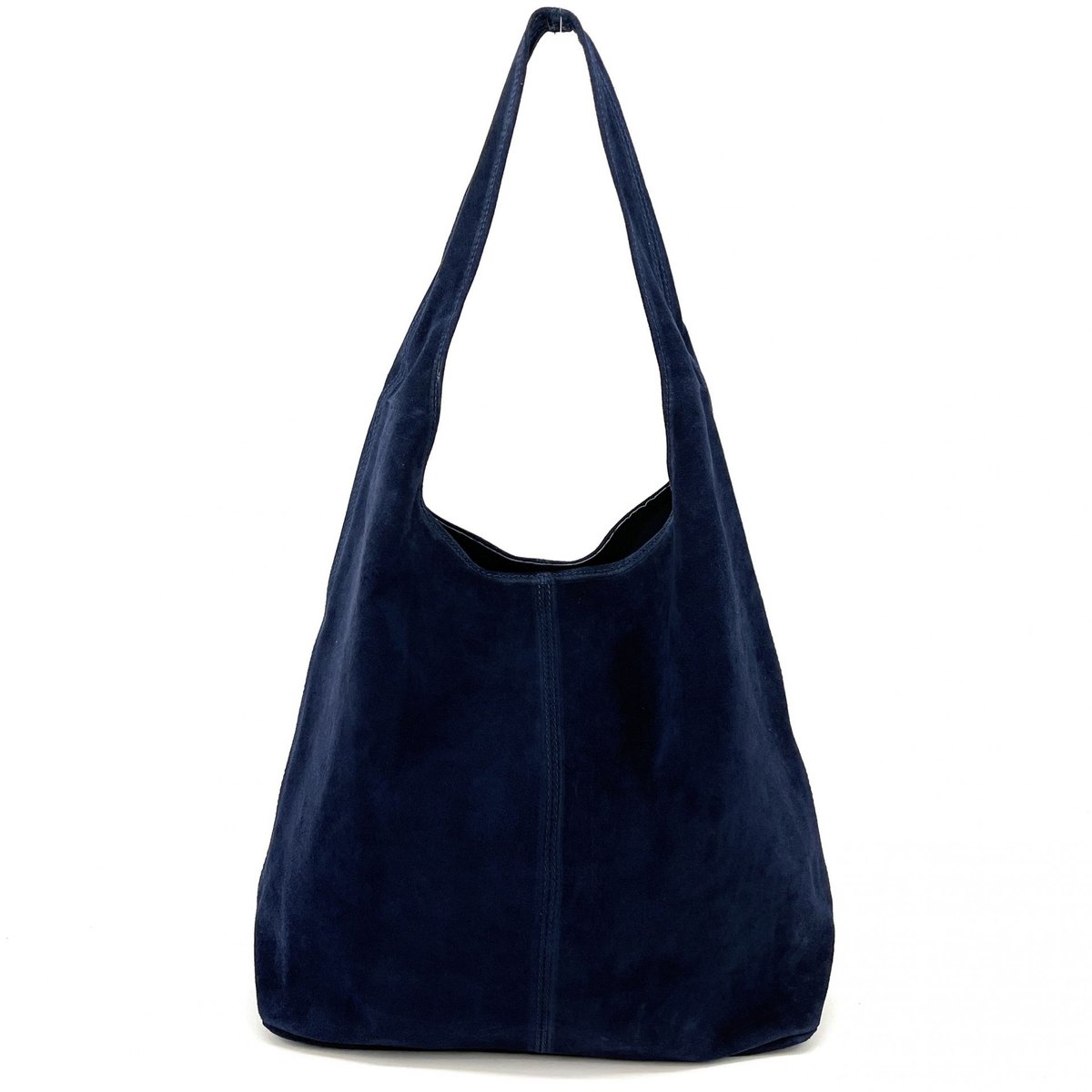 Sac à main en croute de cuir italien EVA bleu foncé, OH MY BAG
