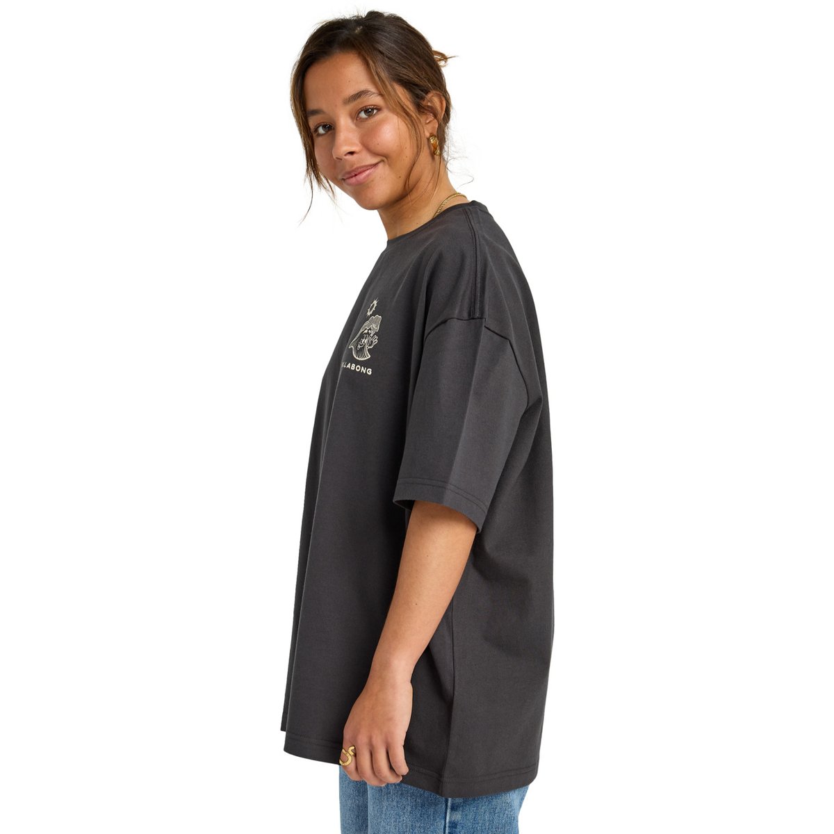 T shirt manches courtes THE GREAT WAVES noir black, BILLABONG