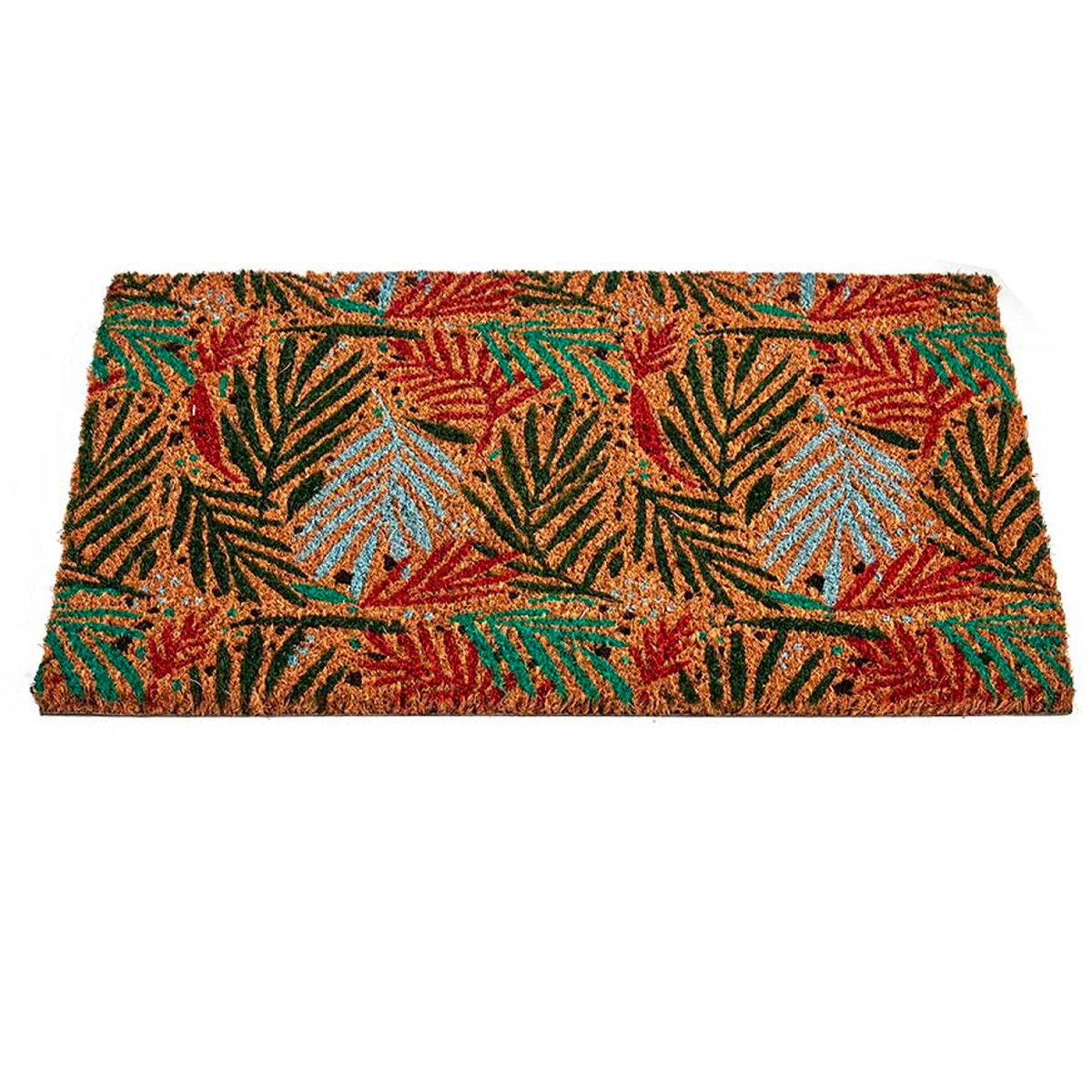 Paillasson coco multicolore feuilles 60x40x1cm multicolore, WADIGA