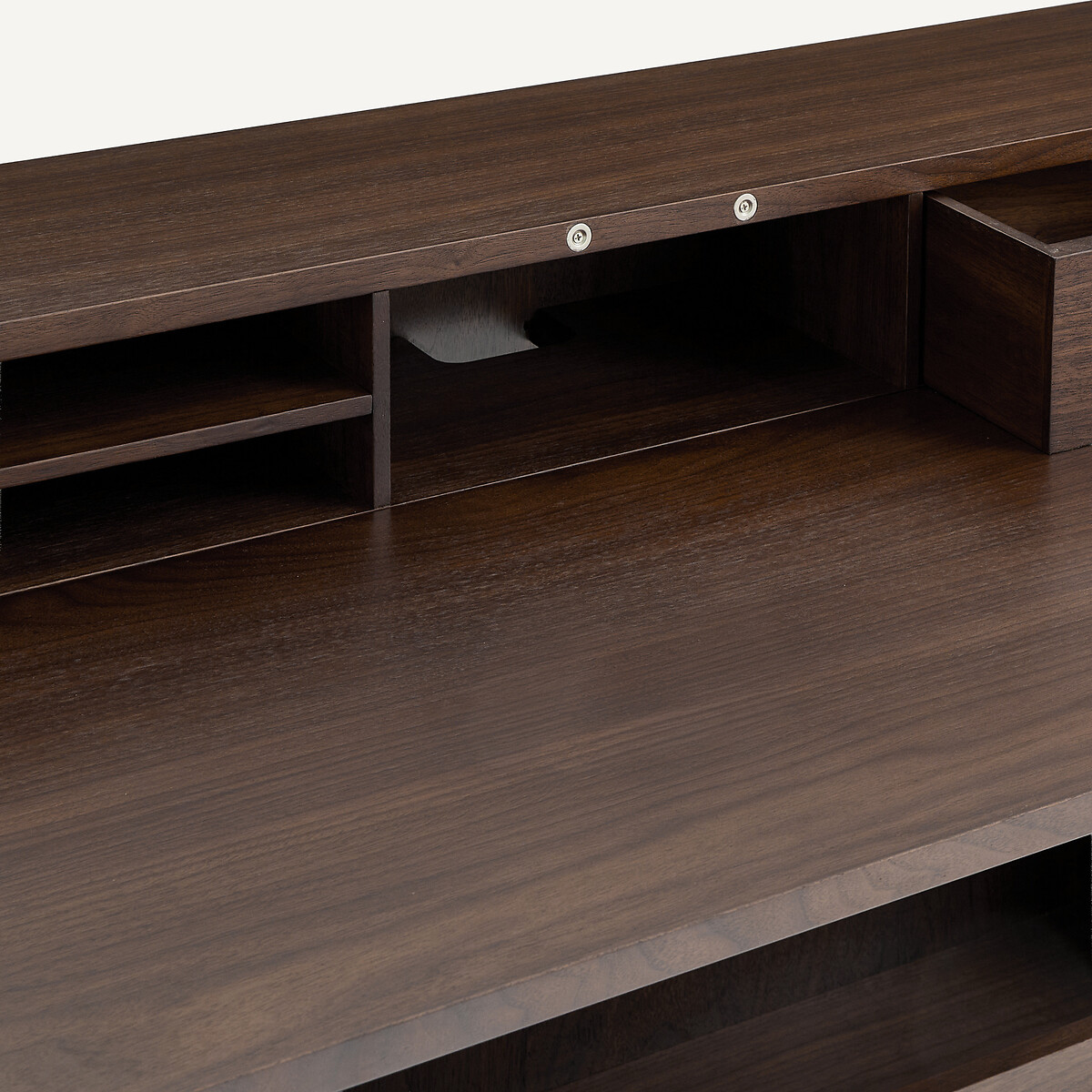 Bureau armoire bas, en plaqué noyer, OMID noyer, AM.PM