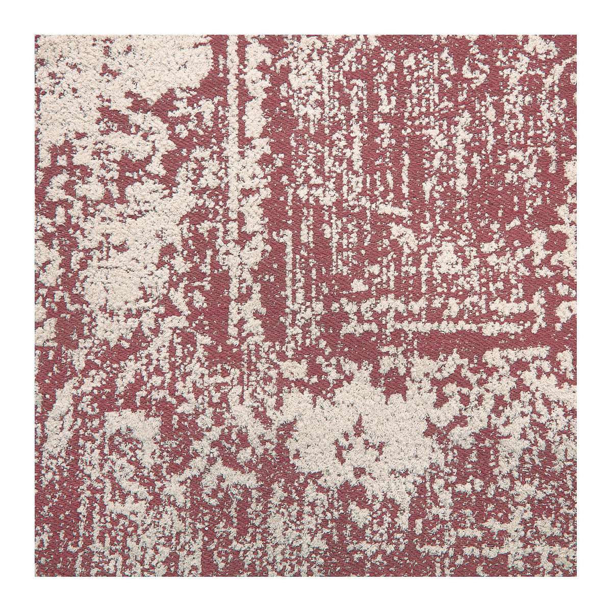 Tapis DAVIO coton et jute terracotta, BLANC D’IVOIRE