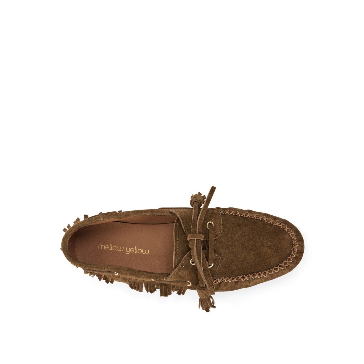 Mocassin en cuir YAKARI taupe, MELLOW YELLOW