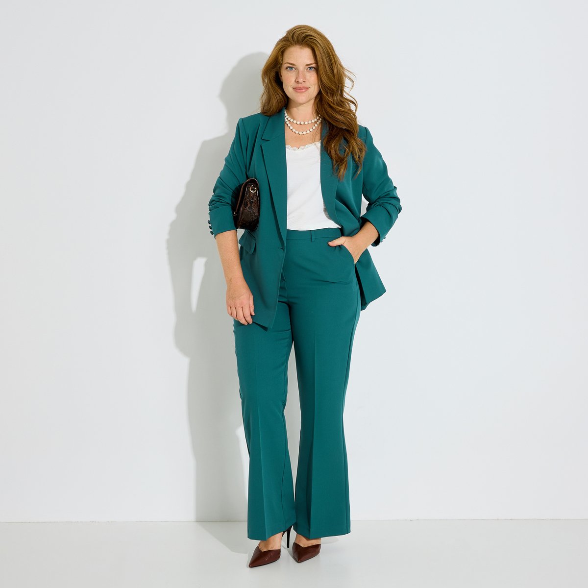Pantalon flare vert, GRAIN DE MALICE