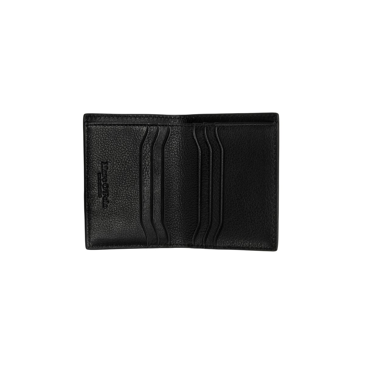 Portefeuille à rabat, modèle Maxi en cuir de vachette de haute qualité noir, MARC O'POLO