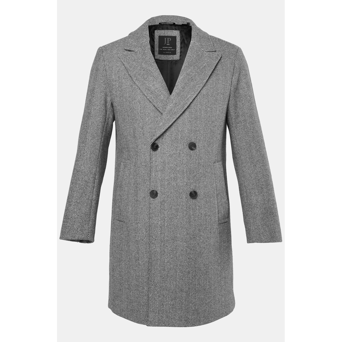 Manteau en laine mélangée gris graphite, JP1880