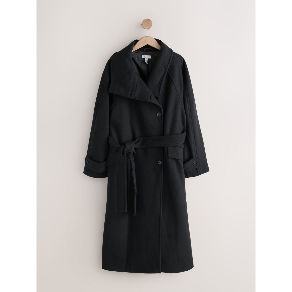 Manteau à col cheminée n. premium noir, NEXT