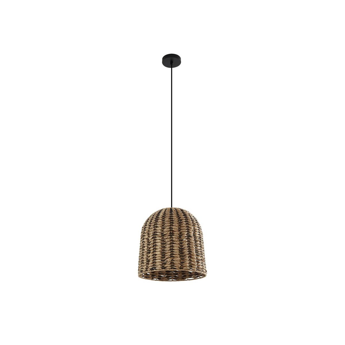Luminaire extérieur, Taryn bois clair, noir, LINDBY