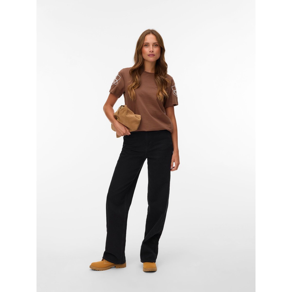T-Shirt cocoa brown, VERO MODA