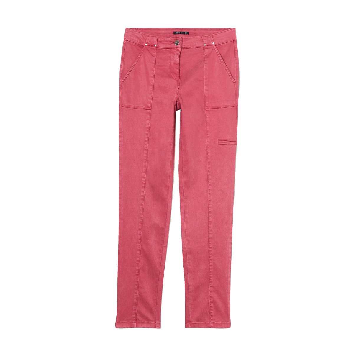 Pantalon ajusté rouge foncé, BREAL