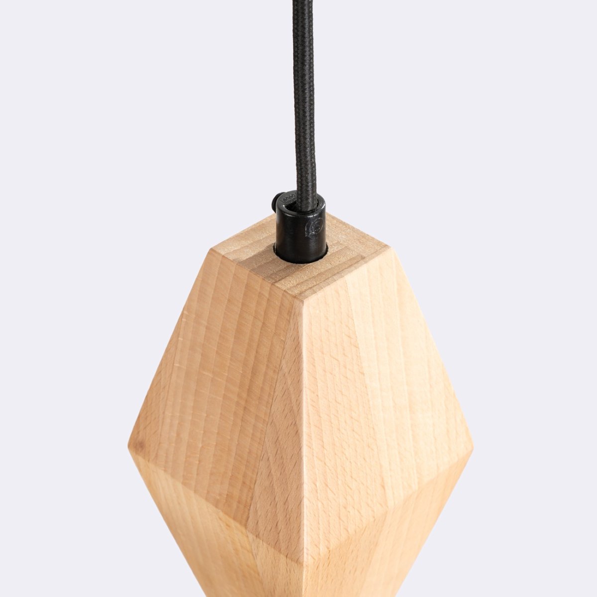 Suspension Bois Naturel GU10 1 Kubbe naturel, EDEN