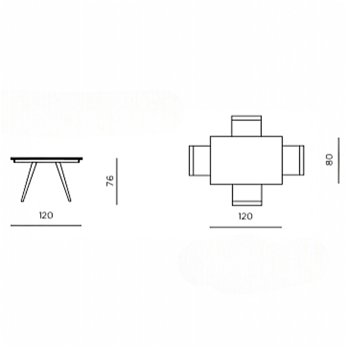 Table extensible en céramique 4/6 places LORA noir marbré, PIER IMPORT