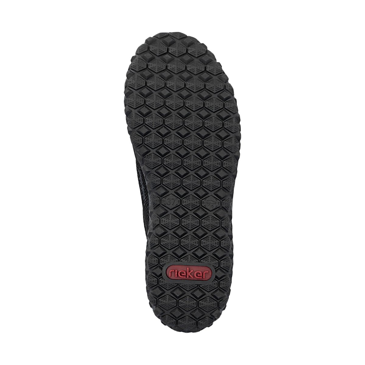 Basket Basse Cuir Scuol noir, RIEKER