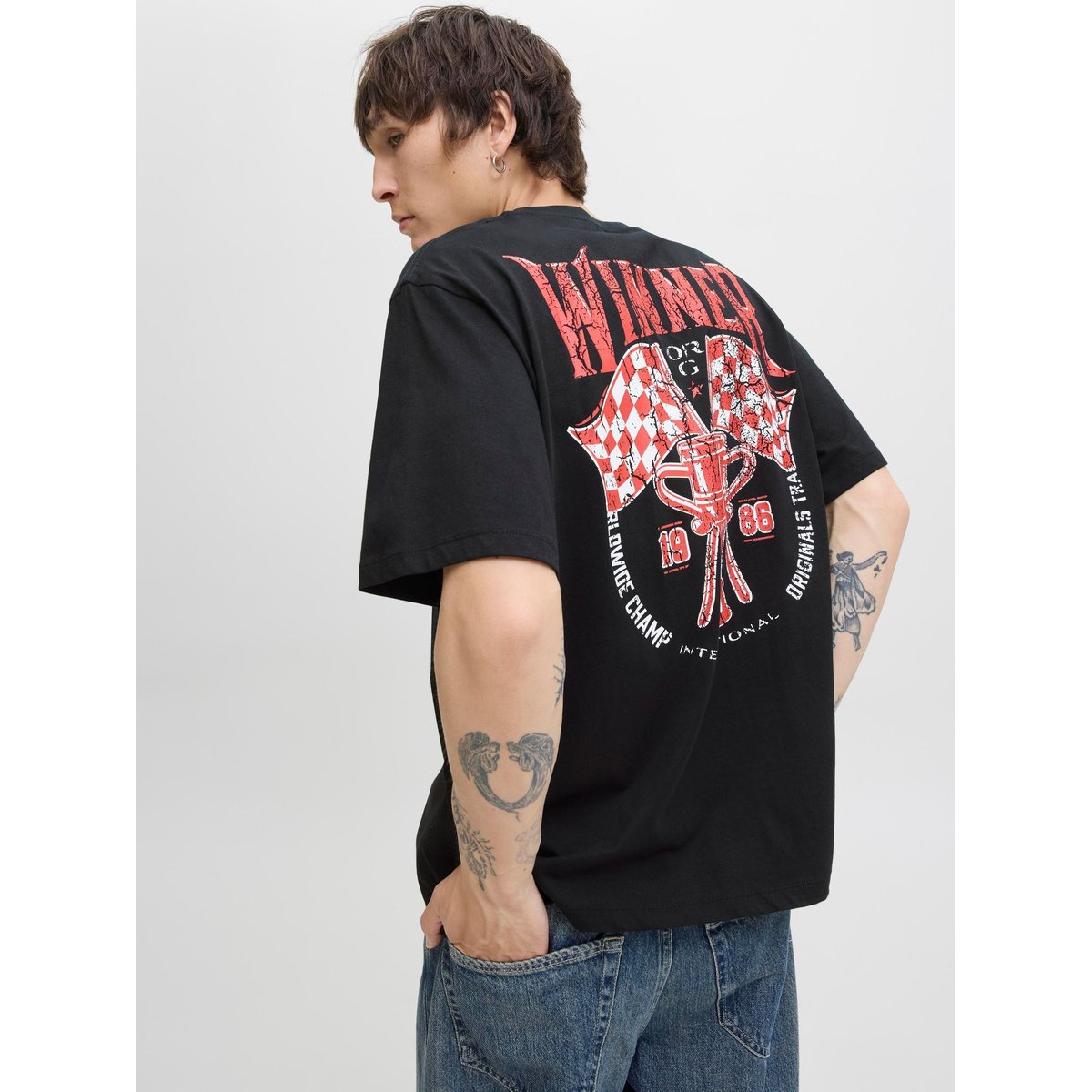 T-Shirt black 1, JACK & JONES