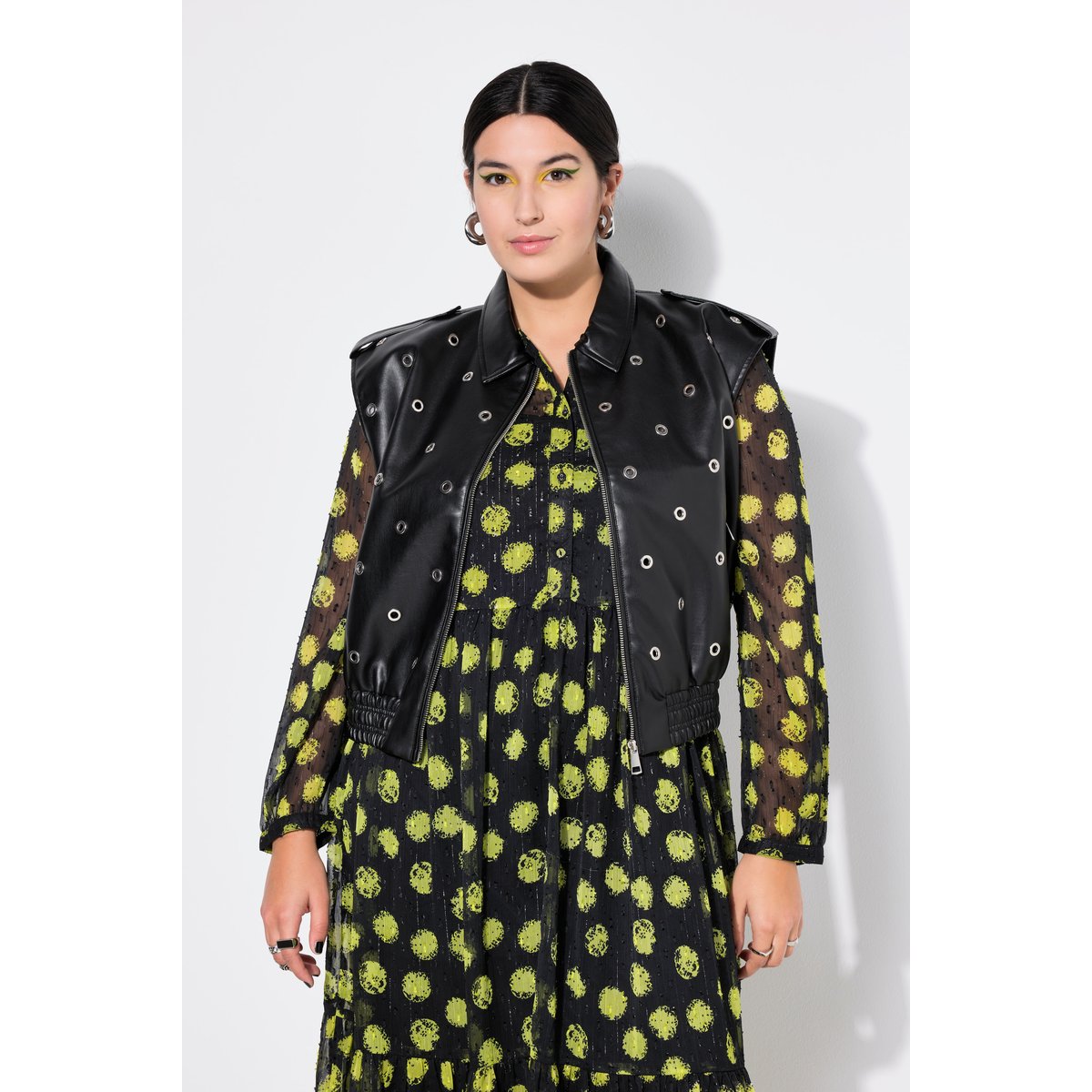 Veste sans manches, coupe Boxy cropped noir, STUDIO UNTOLD