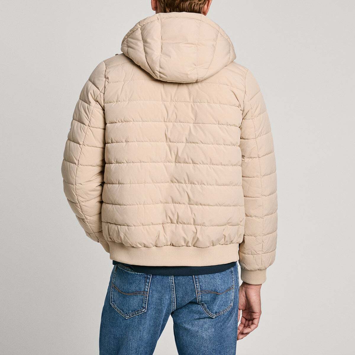 Doudoune Matelassée Impérmeable beige béton, PEPE JEANS