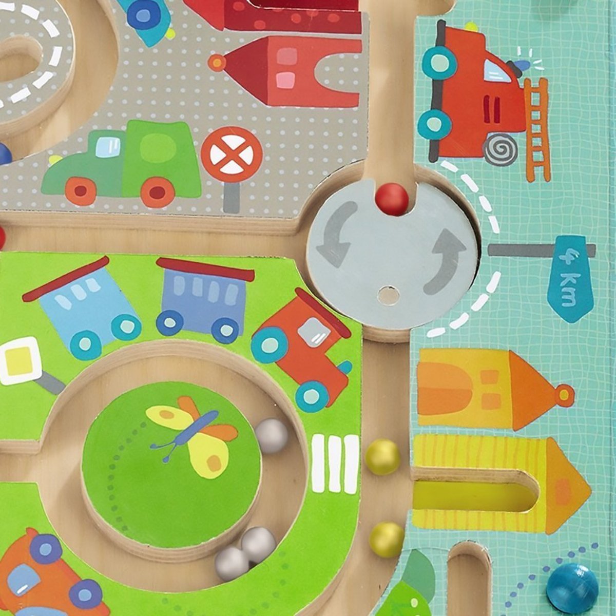 Jeu magnétique Ville Labyrinthe bleu, HABA