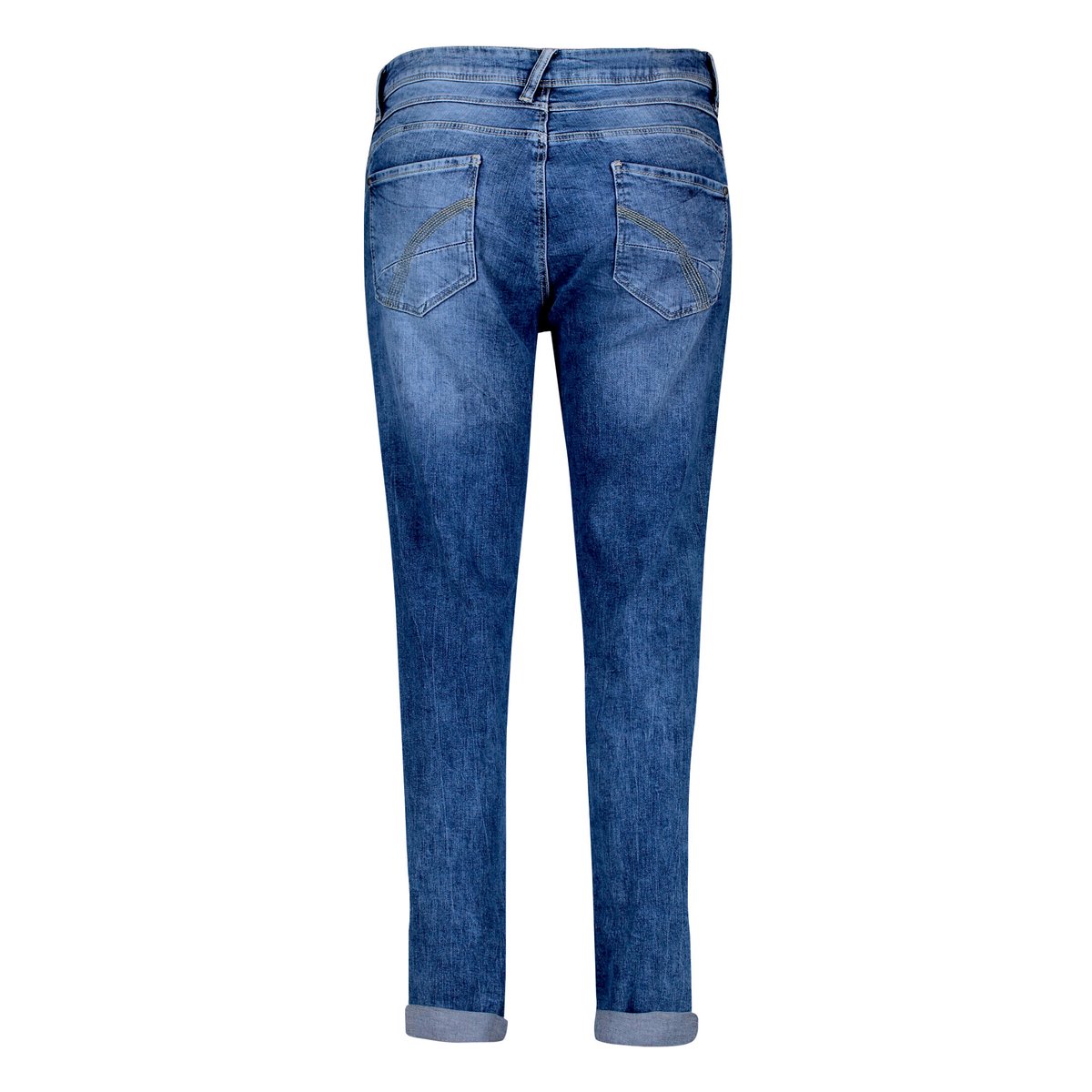 Pantalon Boyfriend à rivets bleu, CARTOON