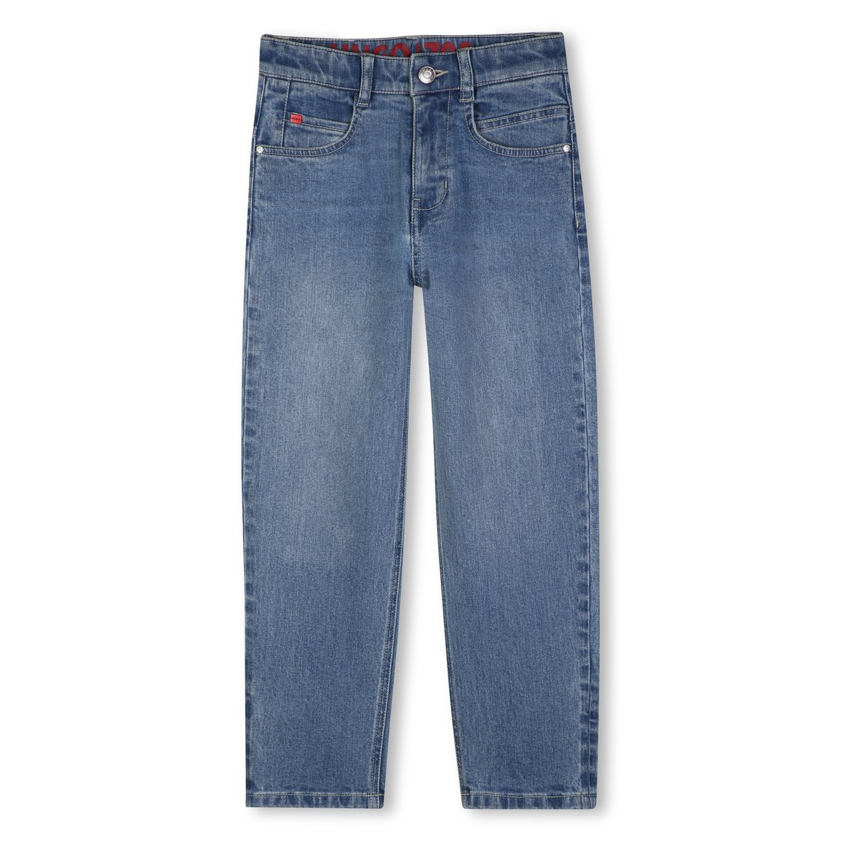 Pantalon en denim bleach pousse, HUGO KIDSWEAR